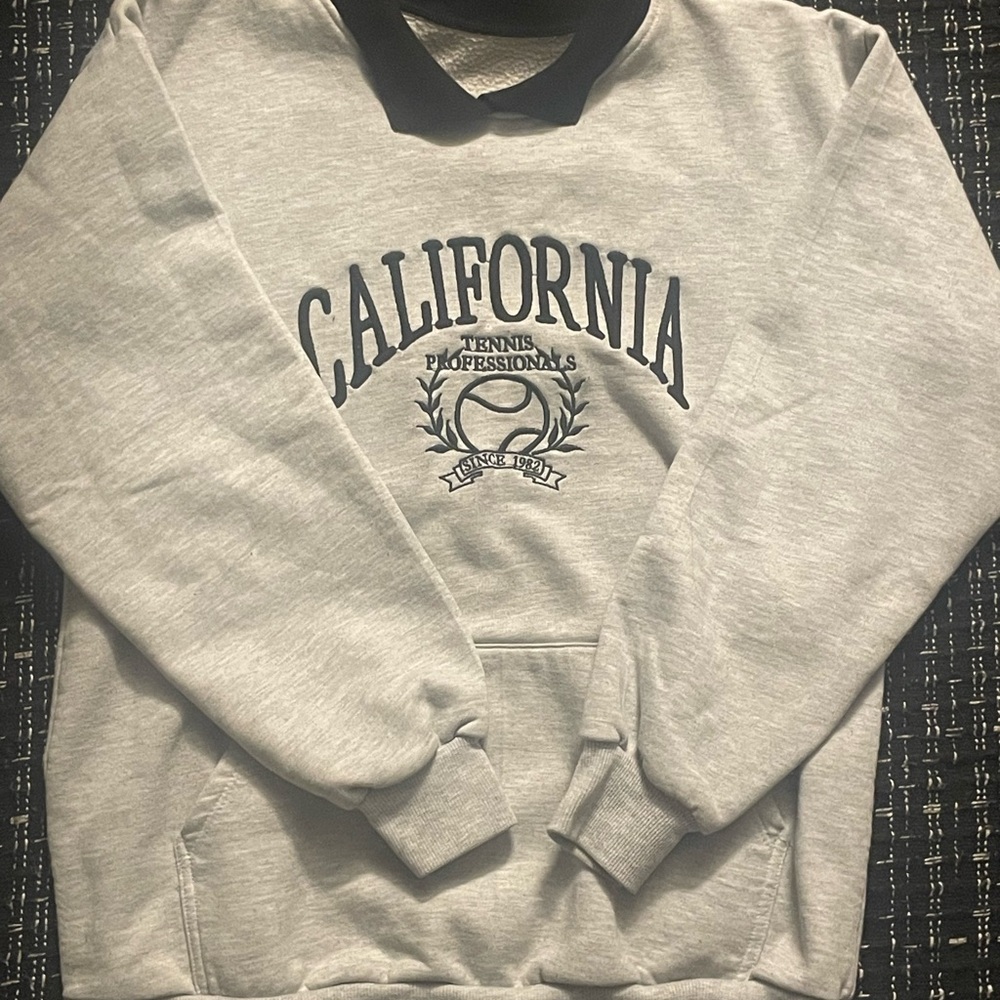 Gray California Tennis Professionals Men's Sweater